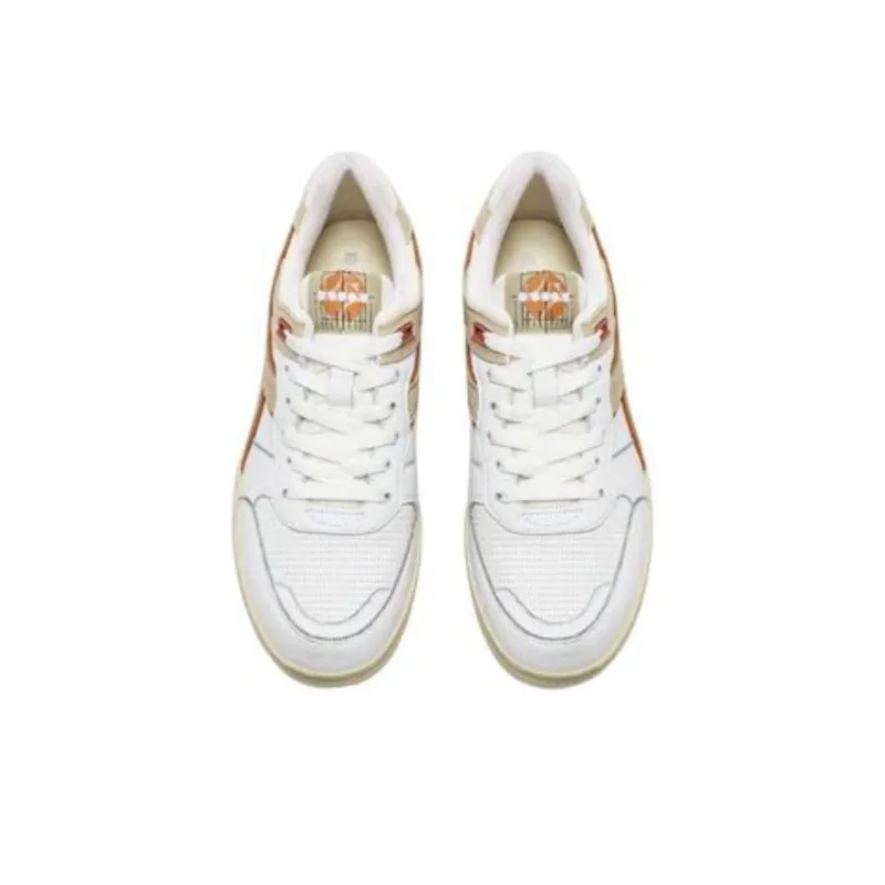 Diadora B.560 Anti Slip Wear Resistant Low Top Casual Shoes Men's White-3
