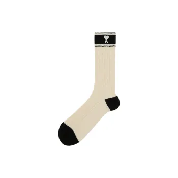 AMIPARIS Mid Calf Socks Men's 1 Pack Cream