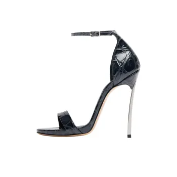 Casadei Jurassik Strap Sandals 12cm Women's Black