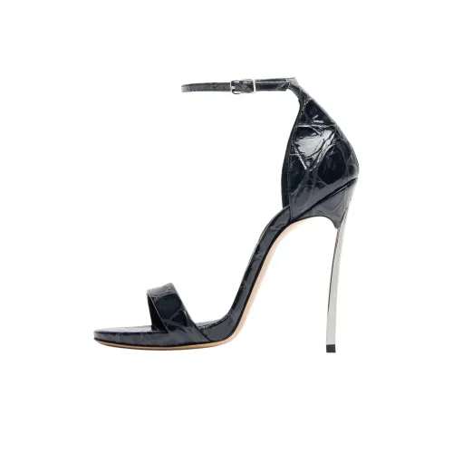 Casadei Jurassik Strap Sandals 12cm Women's Black