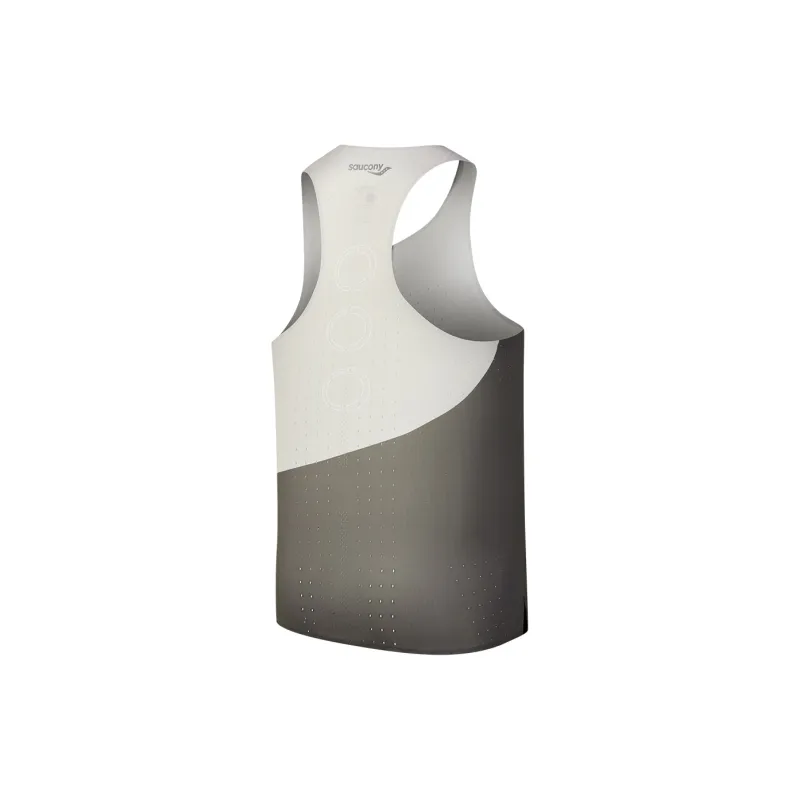 Saucony SS25 Tank Tops Men's Khaki & Gray Print-1