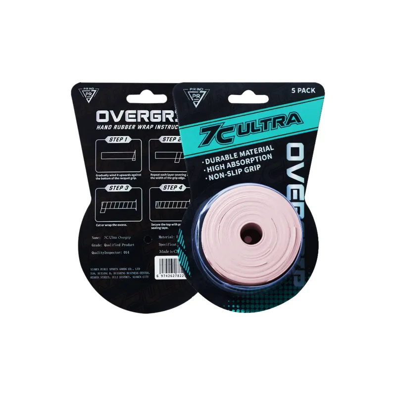 P.R IND Badminton Grip Tape White Polyurethane PU Training Match Thin 5 Pack/Curl-6