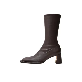 MIISTA Chasity Ankle Boots 6cm Women's Brown
