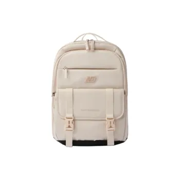 New Balance Fabric Backpack Medium Size Unisex Beige Yellow
