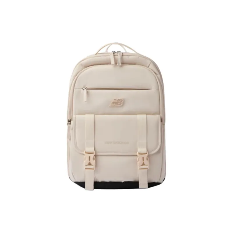 New Balance Fabric Backpack Medium Size Unisex Beige Yellow-0
