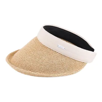 MINGYUANDAILI Straw Woven Visor Cap Women's
