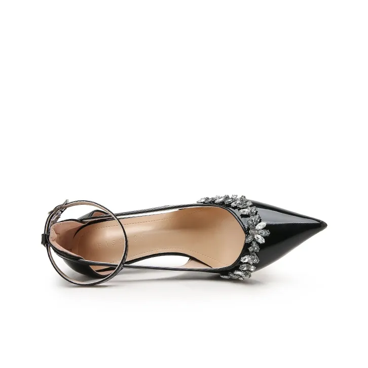 BANWEIDIYA Slim Heel High Heels Women's Nude Pink-11