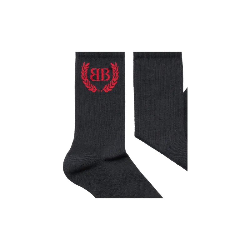 Balenciaga Knee-High Socks Regular Fit Women's 1 Pack Black-1