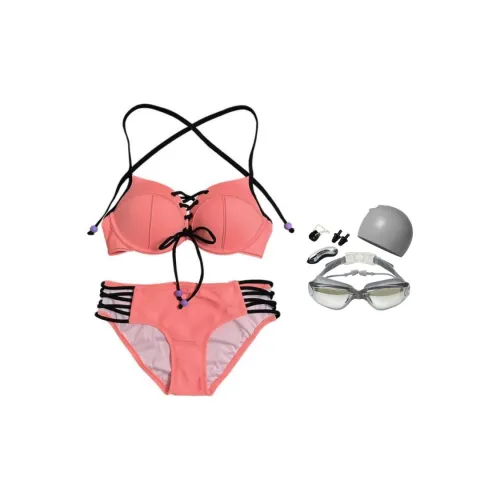 Yalu Preferred Swimming Sets Polyester Pool Women's Orange Red