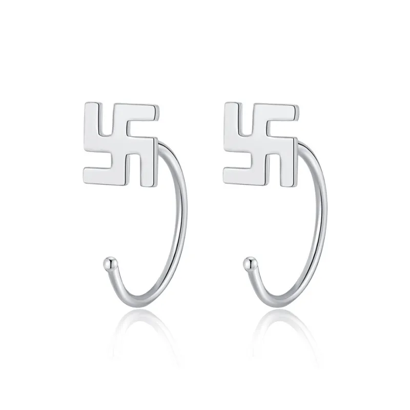 AAJF S999 Fine Silver Earrings Unisex-2