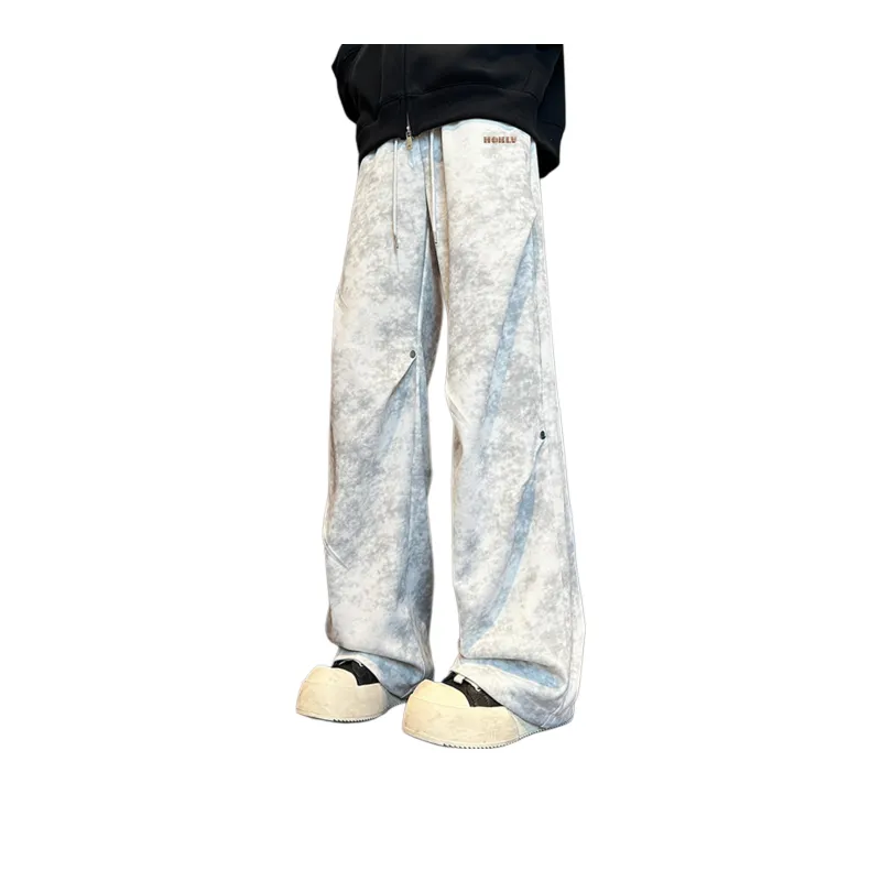 HOKLV Knitted Sports Pants Unisex Dusty Gray-0