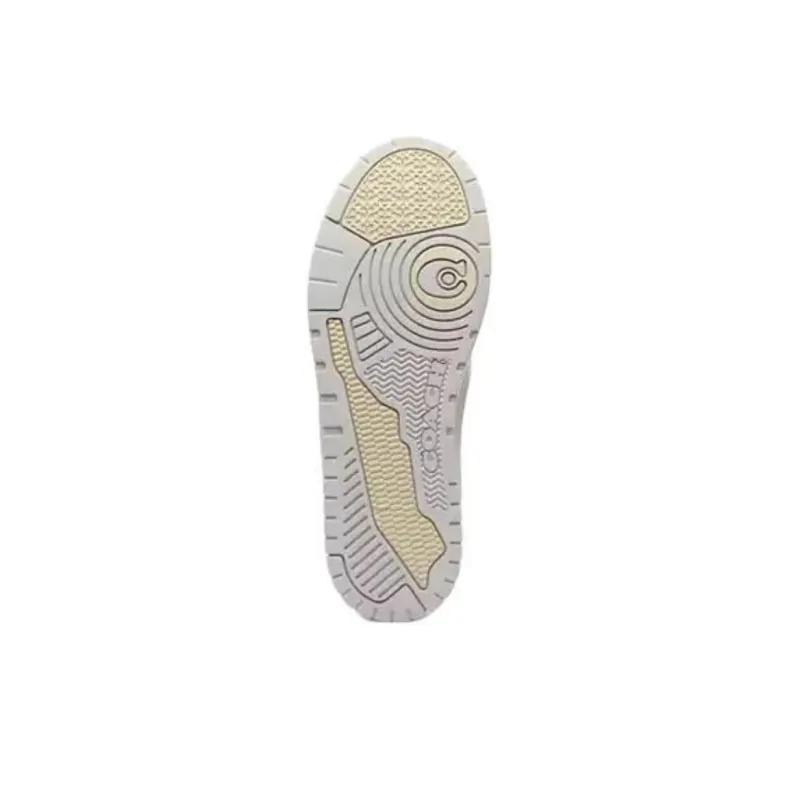 COACH Soho Low Top Skateboard Shoes Men's Beige-4