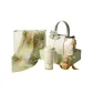 "Auspicious Clouds Embroidery Bag-Elegant White"+Silk Scarf+Insulated Cup+Mugwort Hammer