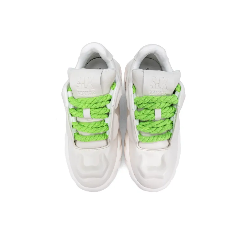 SALAXI Low Top Casual Shoes Unisex White-2