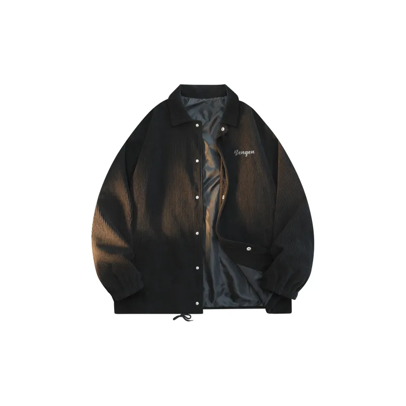 BENGEN Jackets Coats Unisex Black-1