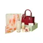 "Auspicious Clouds Embroidery Bag-Yinghong"+Silk Scarf+Insulated Cup+Hand Cream+Black Tea