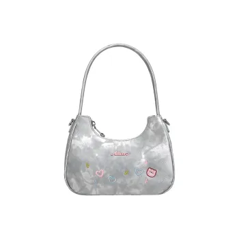 AILUXI Synthetic Leather Shoulder Bag Crossbody Bag Regular Women's Galaxy Silver