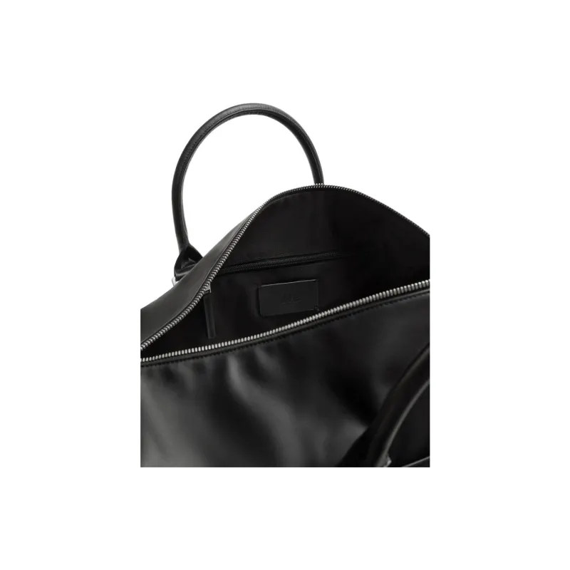 ZARA Polyurethane Travel Bag Men's Black-3