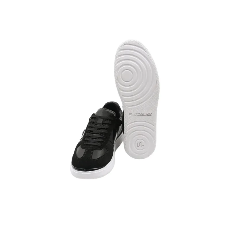 KARL LAGERFELD Atlas Ikon Low Top Skateboard Shoes Men's Black-4