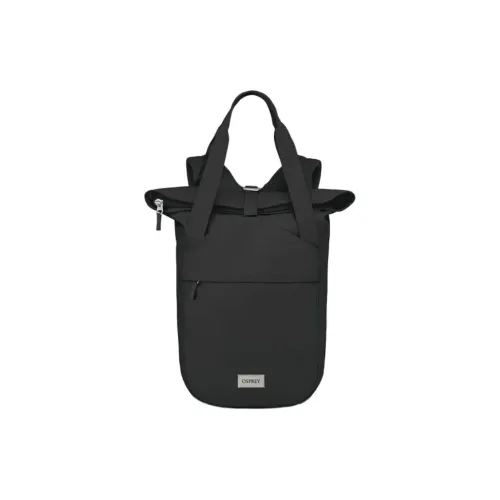 OSPREY Polyester Pack Tote Bag, Shopping Bag, Backpack, Handbag Unisex Black