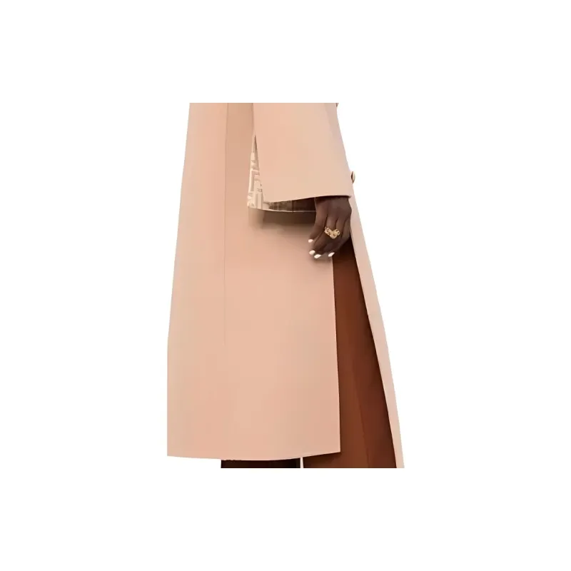 FENDI Coats Women's Beige-4