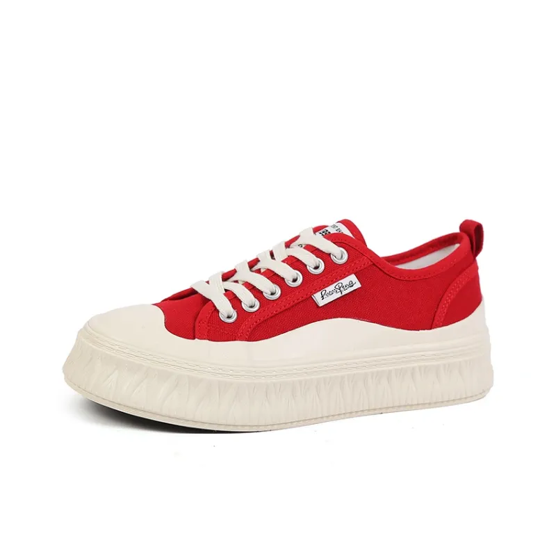Fawn Miri Canvas Shoes Women's Low Top White/Black/Red/Burgundy/Fluorescent-10