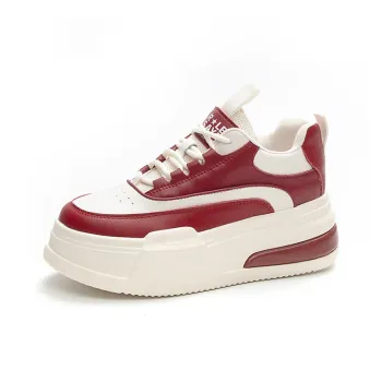 Ruomini Breathable Height Increasing Low Top Skateboard Shoes Women's