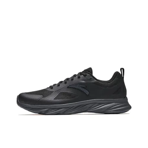 CHAOJIANTA Slip Resistant Breathable Cushioning Low Top Casual Running Shoes Men's Black