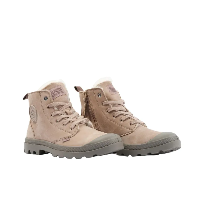Palladium Pampa Ankle Boots Men's Gray-3