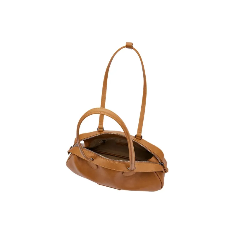 MCMIKO Cow Leather Patchwork With Artificial Leather Crossbody Shoulder Bags Women's Yellow Brown-4