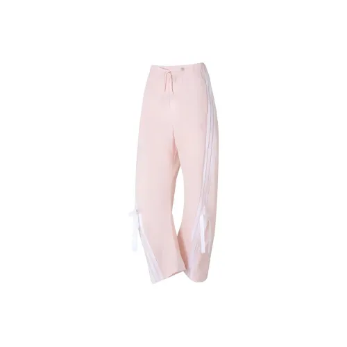 Adidas Knitted Sports Pants Women's Pink