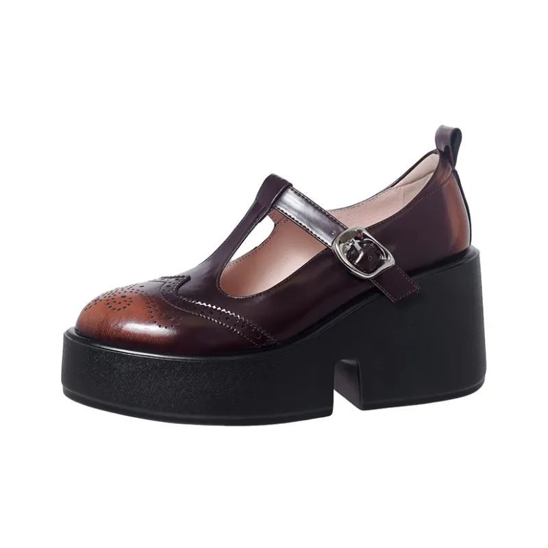 Su Yanjiao Chunky Heel High Heels Women's-4