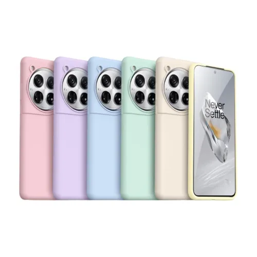 BOLIANSHI Silicone Material Liquid Protective Case Phone Cases Compatible With OnePlus 12 Solid Color Refreshing