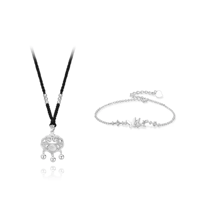 KUMET 999 Fine Silver Necklaces Women's-0