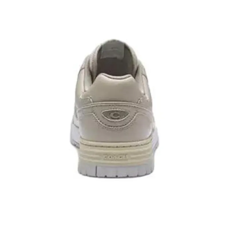 COACH Soho Low Top Skateboard Shoes Men's Beige-5