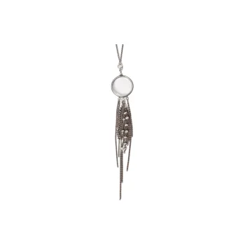 Ann Demeulemeester Metal, Glass, Silver Necklaces Women's Silver