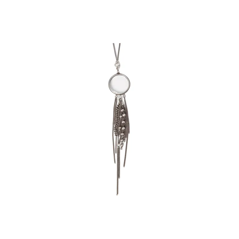 Ann Demeulemeester Metal, Glass, Silver Necklaces Women's Silver-0