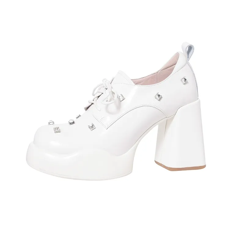 Su Yanjiao Chunky Heel High Heels Women's-0