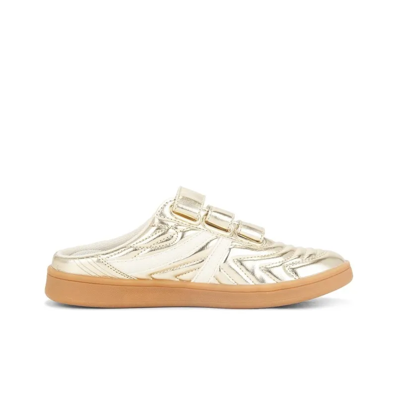 STEVE MADDEN Wrap-toe Slippers Women's Gold-1