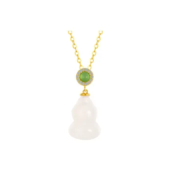 Golden Bliss Chalcedony Necklaces Women's