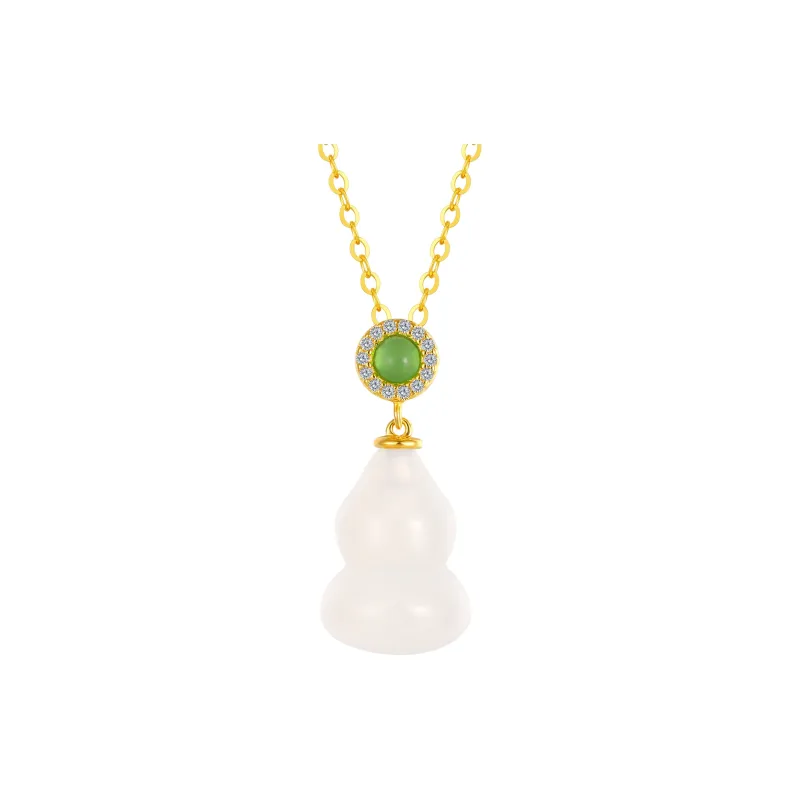 Golden Bliss Chalcedony Necklaces Women's-0