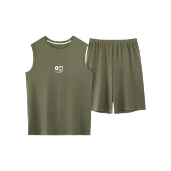 XISHE Pajama Set Men's Army Green