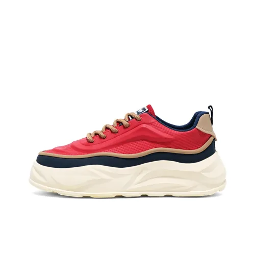 JANECO Anti Slip Wear Resistant Low Top Chunky Sneakers Men's