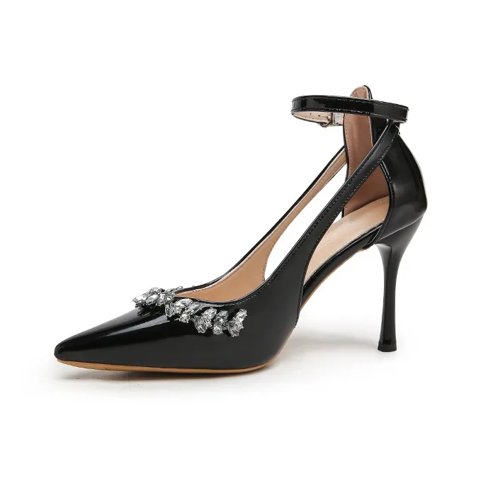 BANWEIDIYA Slim Heel High Heels Women's Nude Pink-7