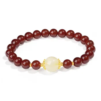 PUTUOSHANWENCHUANG Crystal Jade Bracelets Women's