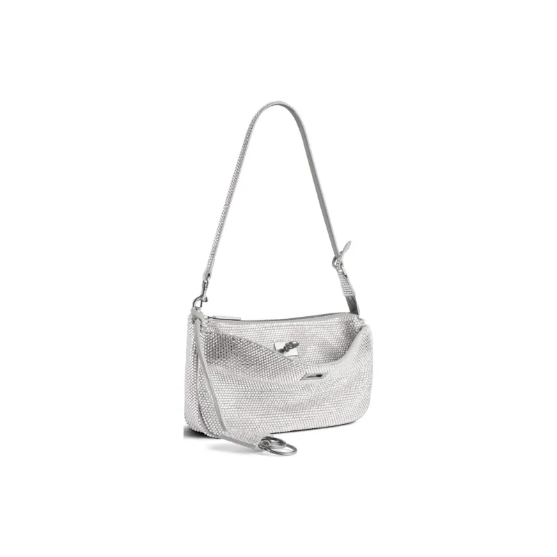 Balenciaga Rodeo Calfskin Shoulder Bag Regular Women's Smoke Gray-1