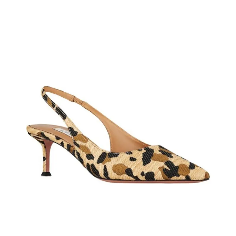 AQUAZZURA Purist Slim Heel High Heels 5cm Women's Brown-2