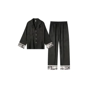 Gongdie Pajama Set Women's Black