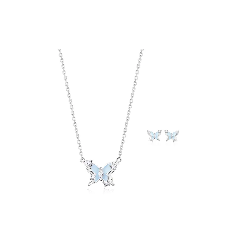 SHEEHHYY S925 Silver Necklaces Women's-4