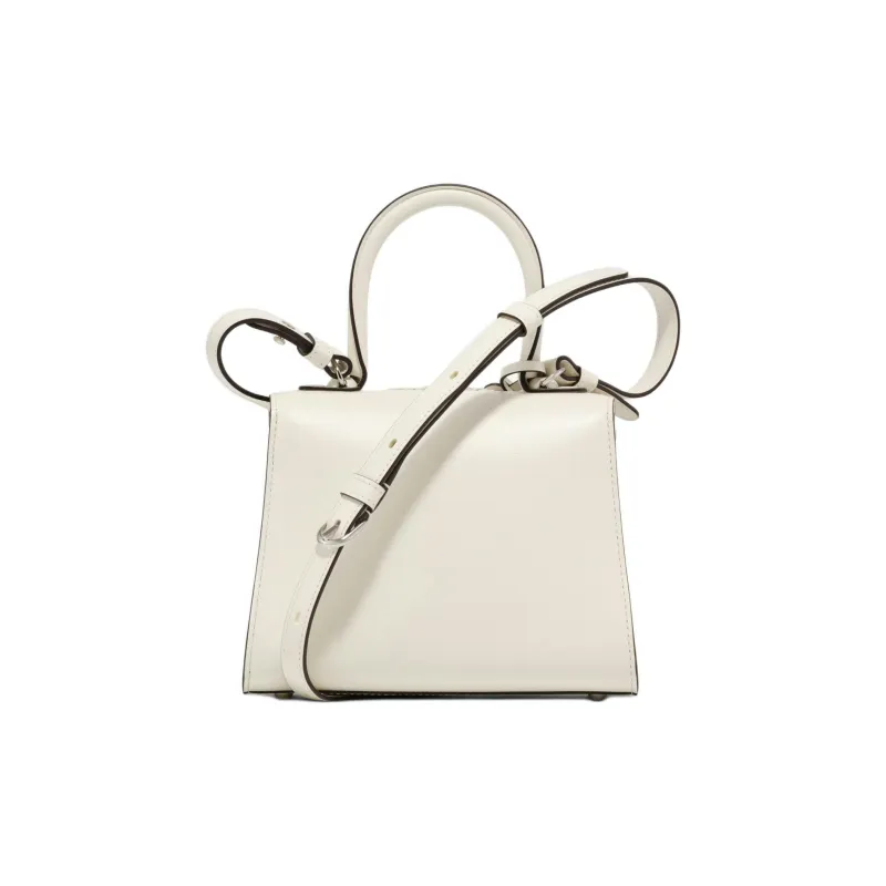 Delvau Brillant Box Calf Calfskin One Shoulder Handbags Mini Women's Ecru-3